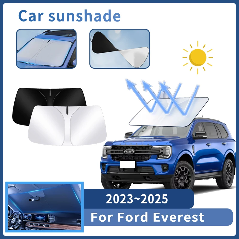 Auto Parts For Ford Everest U704 UB 2023~2025 Sunshade Windshield Sun Protection Heat Cover Summer Car Interior Accessories Tool Auto Parts For Ford Everest U704 UB 2023~2025 Sunshade Windshield Sun Protection Heat Cover Summer Car Interior Accessories Tool