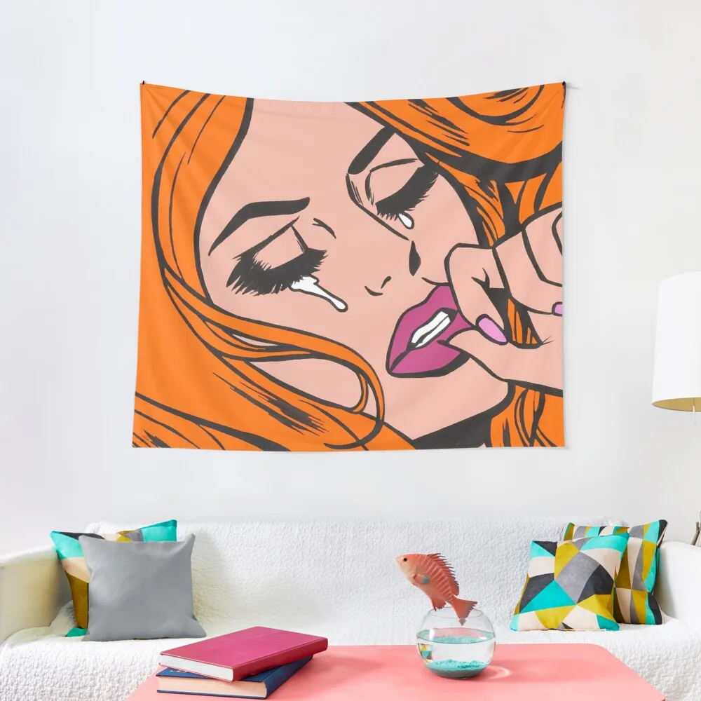

Ginger Sad Girl Tapestry Cute Room Things