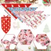 20 Packs Christmas Dog Bandana Dog Triangle Scarfs Thanksgiving Halloween Dog Bibs Bandanas For Dog Accessoires 4