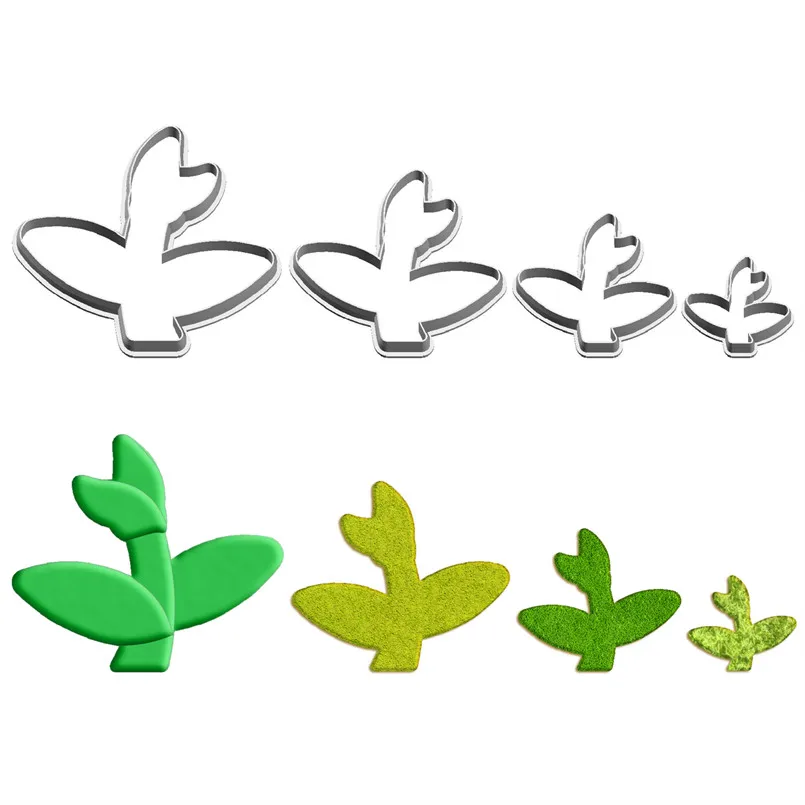 

Four Specifications Cartoon Plants,Grass Germination,Plastics Moulds,Cake Fondant Tools,Cookie and Sushi Fruit Cutters