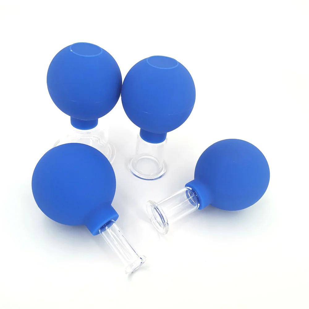 Facial Cupping Set Rubber Massage Body Cups Vacuum Cupping Glasses Face Skin Lifting Body Facial Cups Anti Cellulite Chineses Cupping Therapy Tool