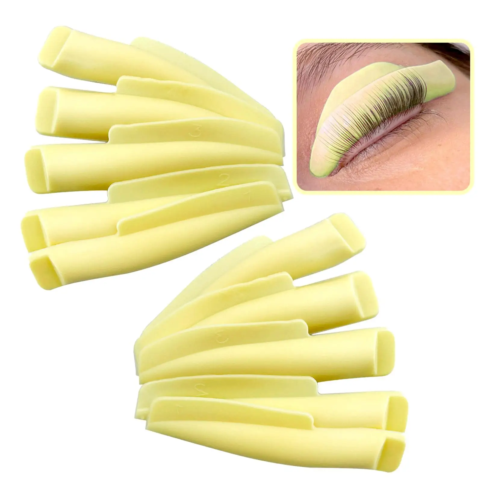 

5 Sizes Silicone Eyelash Perm Pads Rods For Lash Lift Silicone Eyelash Perming Curler Lift Pads For Eyelashes Makeup Beauty Tool