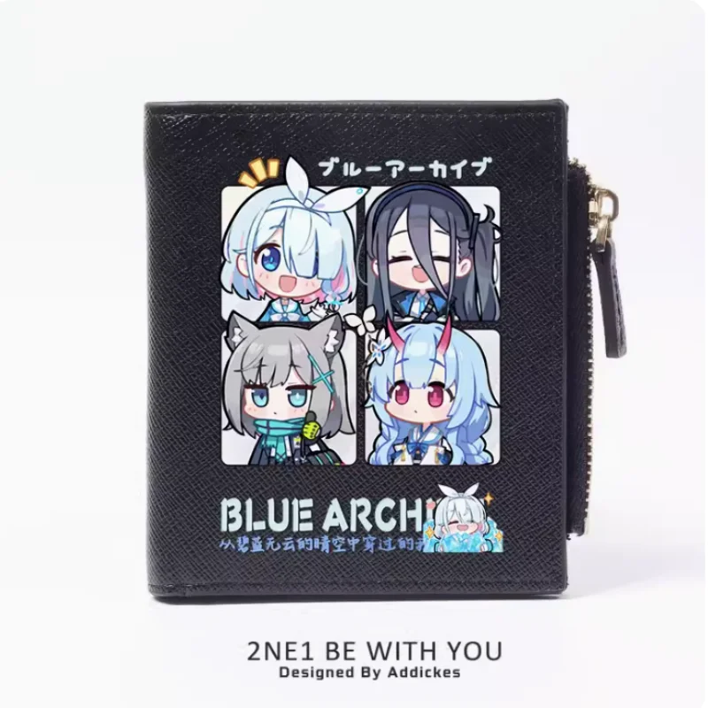Anime Blue Archive Zipper Fashion Wallets PU Purse Card Holder Money Bag Gift B377 Cosplay