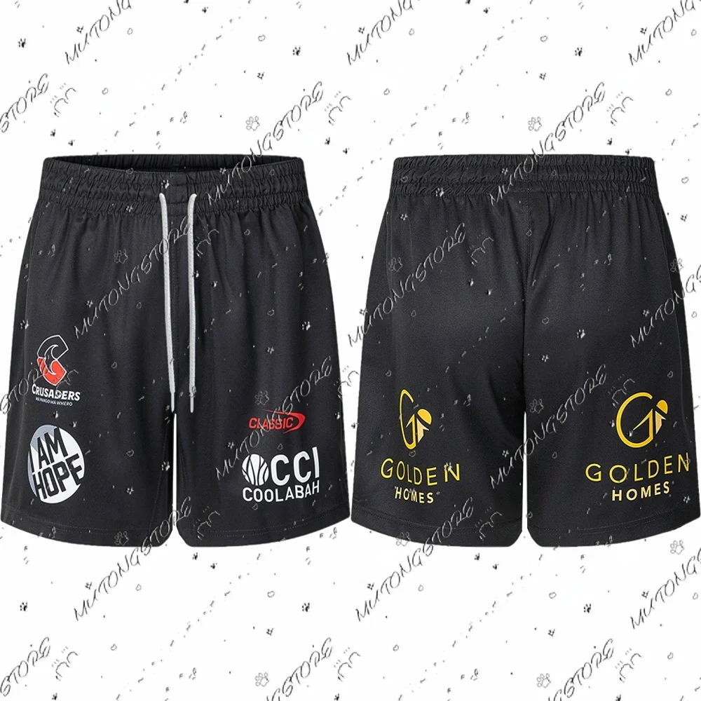 Crusaders Mens Replica Shorts Home New Zealand Rugby Sports Jerseys Must-have Jerseys For Fans 3D Printed