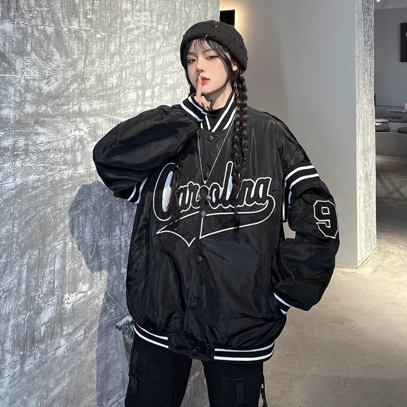 

2023 Spring New Jacket Ins Embroidered Alphabet Baseball Uniform For Men Women Loose Coat Free Shipping