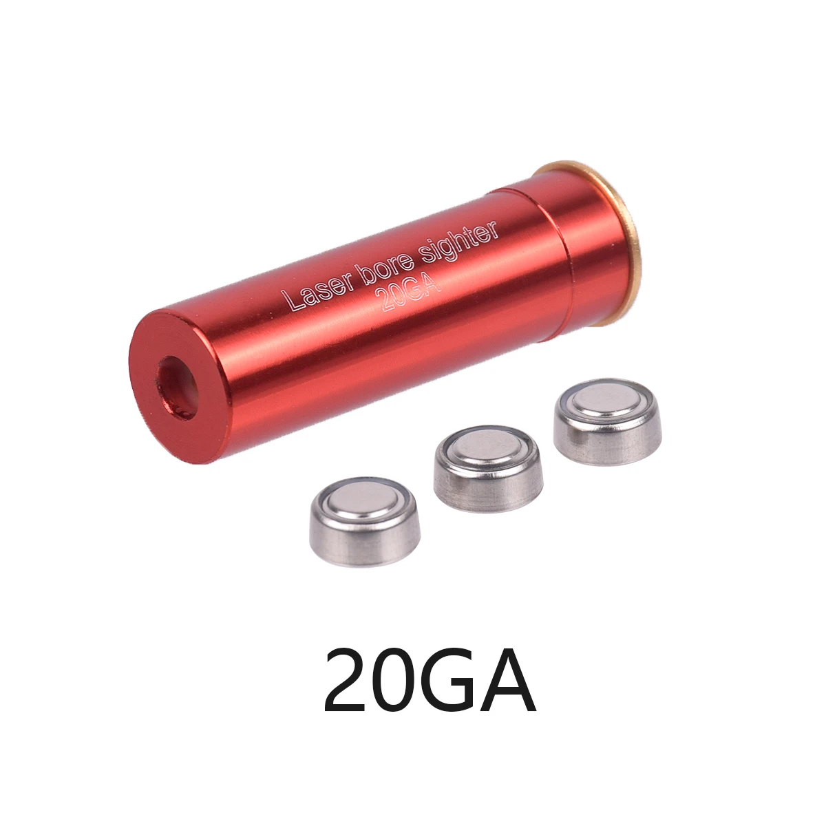 Laser Bore Sight Snap Caps Red Bore Sight Laser Boresighter 12GA 20GA 5.45x39 7.62x39 300WIN .223 .308 .338 9x19mm Training Bullet Ammo Snap Caps Caliber