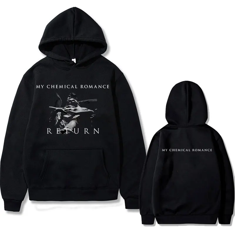 Rock Band Vintage The Black Parade Hoodie Men My Chemical Romance Punk  Harajuku Hoodies Pullover Man Fashion Hip Hop Sweatshirt - AliExpress