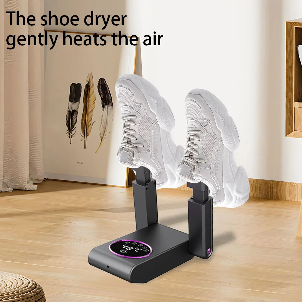 Foldable Shoe Dryer Timing Electric Shoe Drying Machine Deodorizer Dehumidifier Footwear Dryer Household Boot Dryer for Socks 2