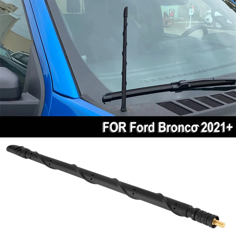 

13-дюймовая черная антенна для капота автомобиля Ford Bronco 2021 + модификация автостайлинга