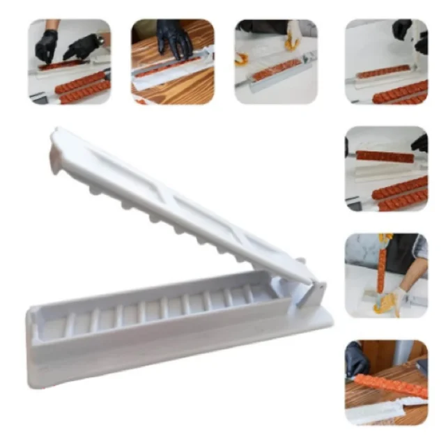 Nyársok Kebab Készítő Grillezés Stringer Box Gép Marhahús Zöldségek Grill Kültéri Bbq Eszköz Hasznos Kiegészítők