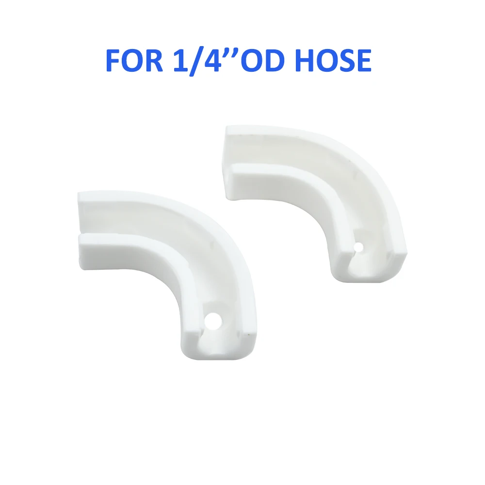 1/4 3/8 1/2 O.D Hose Water Pipe Flow Bend Clip Fixing Clamp Tube Elbow Corner Holder RO Water System Pipe Diversion