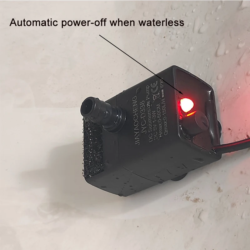 Ultra Quiet USB Aquarium Fish Tank Filtration Pump Mini Pet thumbnail 8