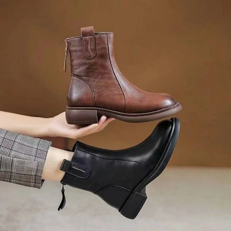 Autumn Women & Girls Ankle Boots Female Antiskid Anti-Slip Shoes Casual Size 35-40