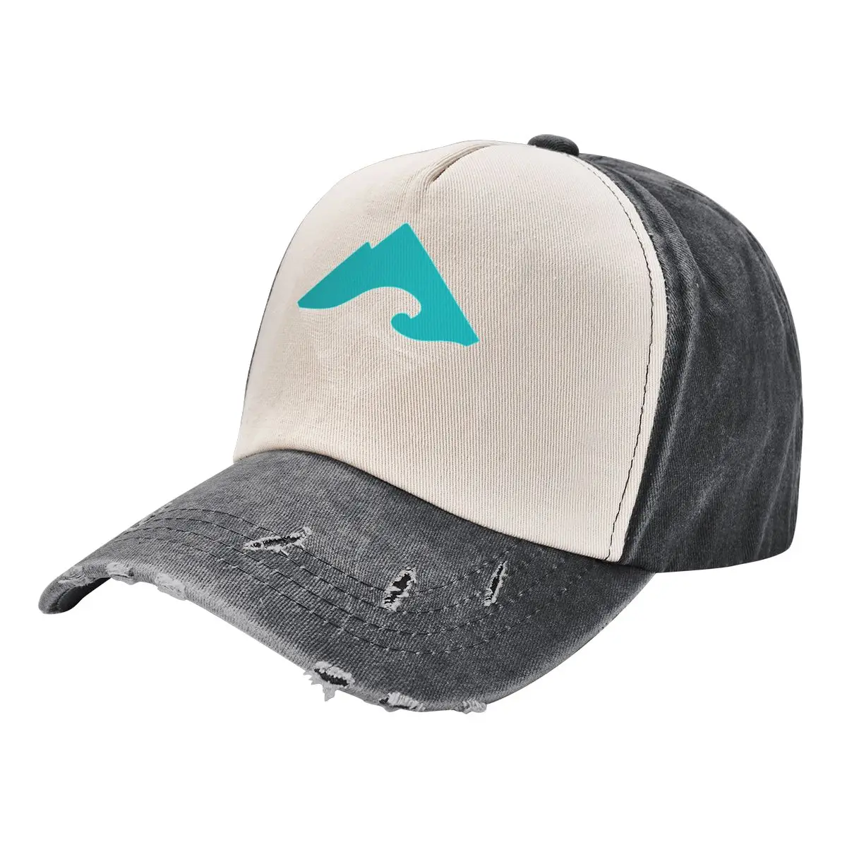 

Teal Mountain Wave Baseball Cap Vintage Rugby Trucker Hat Women's Hats Men's