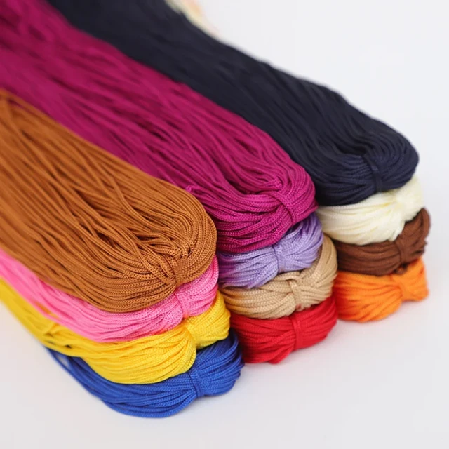 1pc Hollow Ice Silk Hook Thread Yarn Trapillo Para Tejer Crochet Diy Raffia  Yarn Lace Thread Alison Mae Laine Macrame Cord 1mm