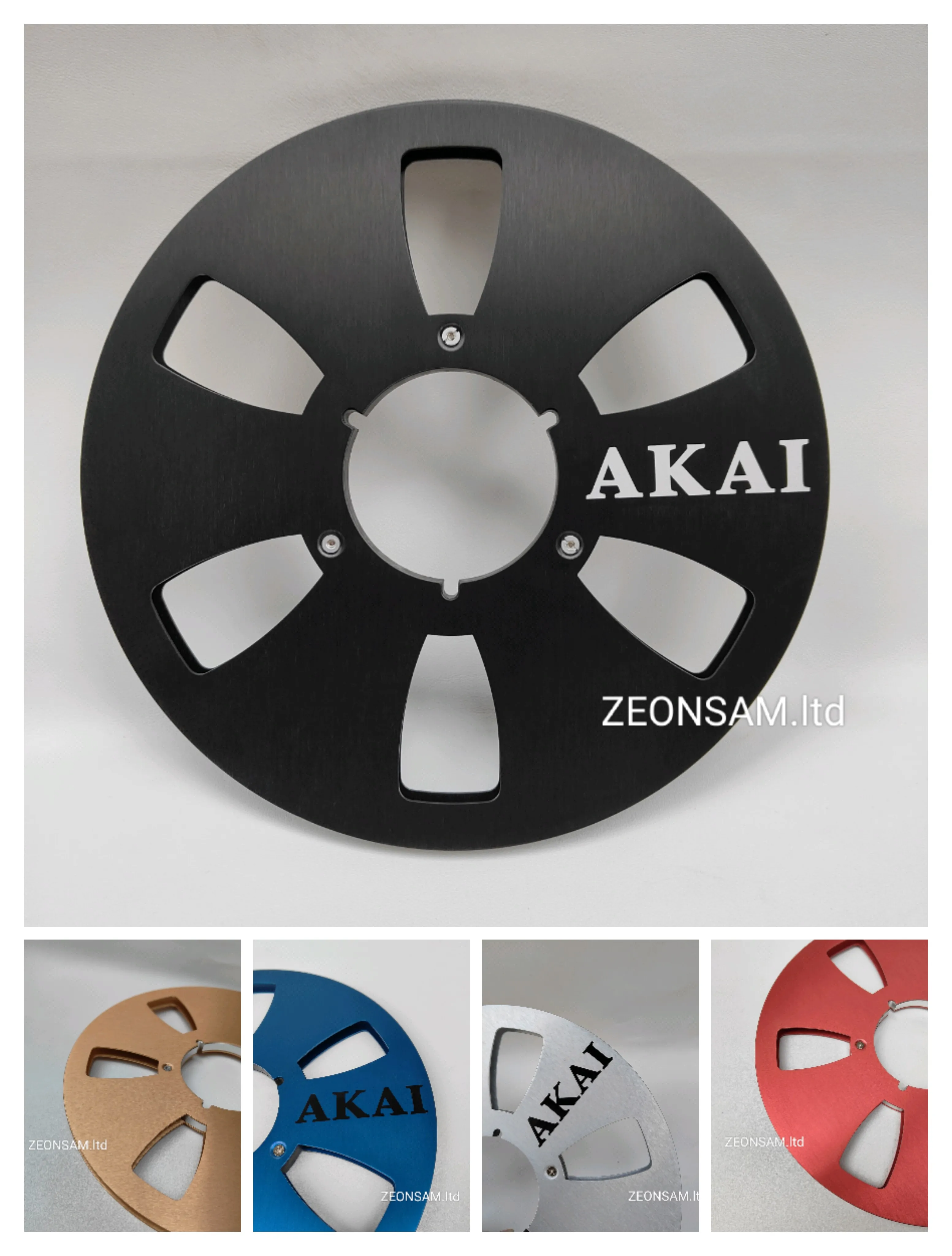 

10.5" X 1/4" Inch Empty Tape Reel Nab Hub Reel-To-Reel Recorders Accessory Empty Aluminum Disc Opening Machine Parts By AKAI