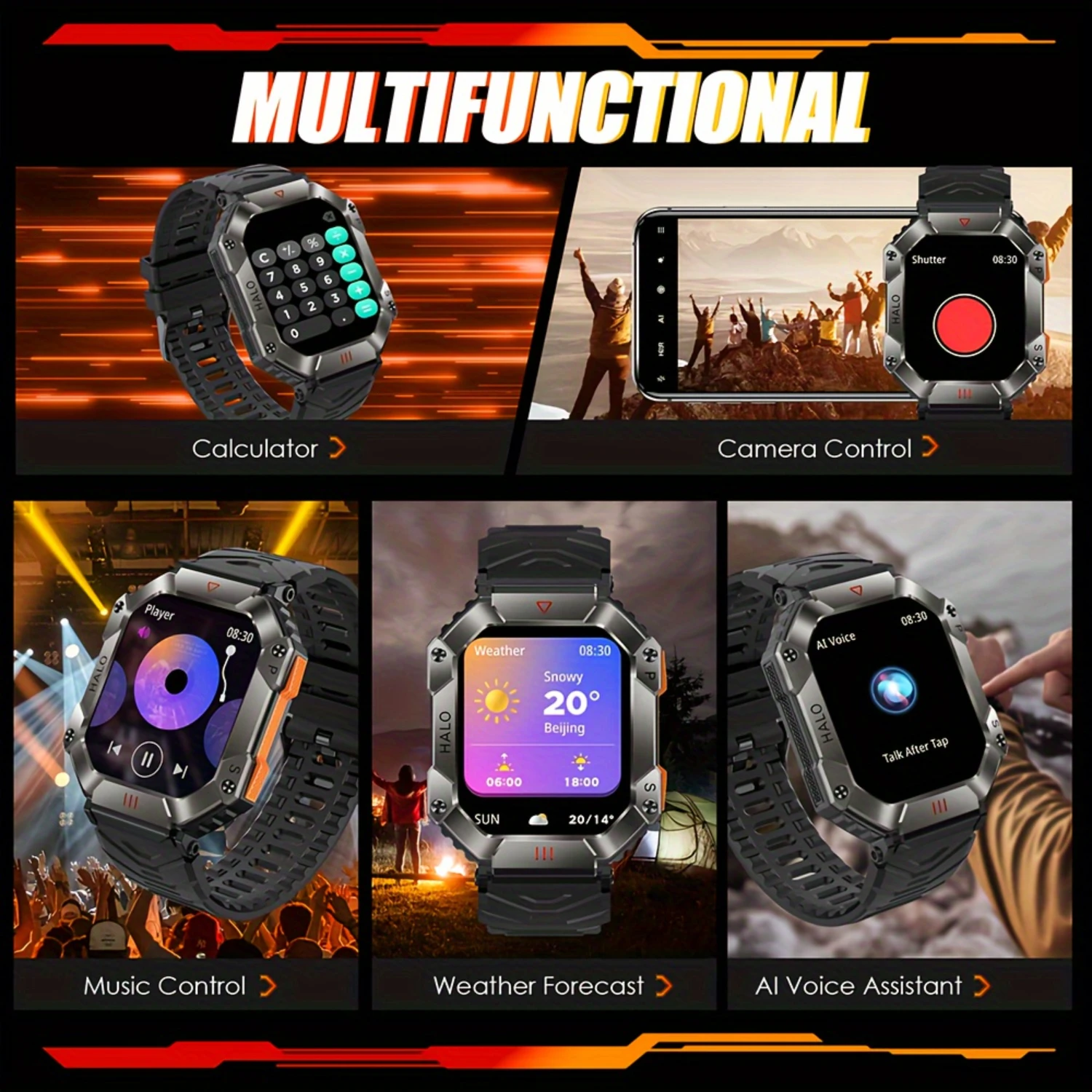 Smart Watch, Fitness Watches With Wireless Calls, Compass, Barometer, Altimeter, GPS Trajectory, Smartwatch For Men Women