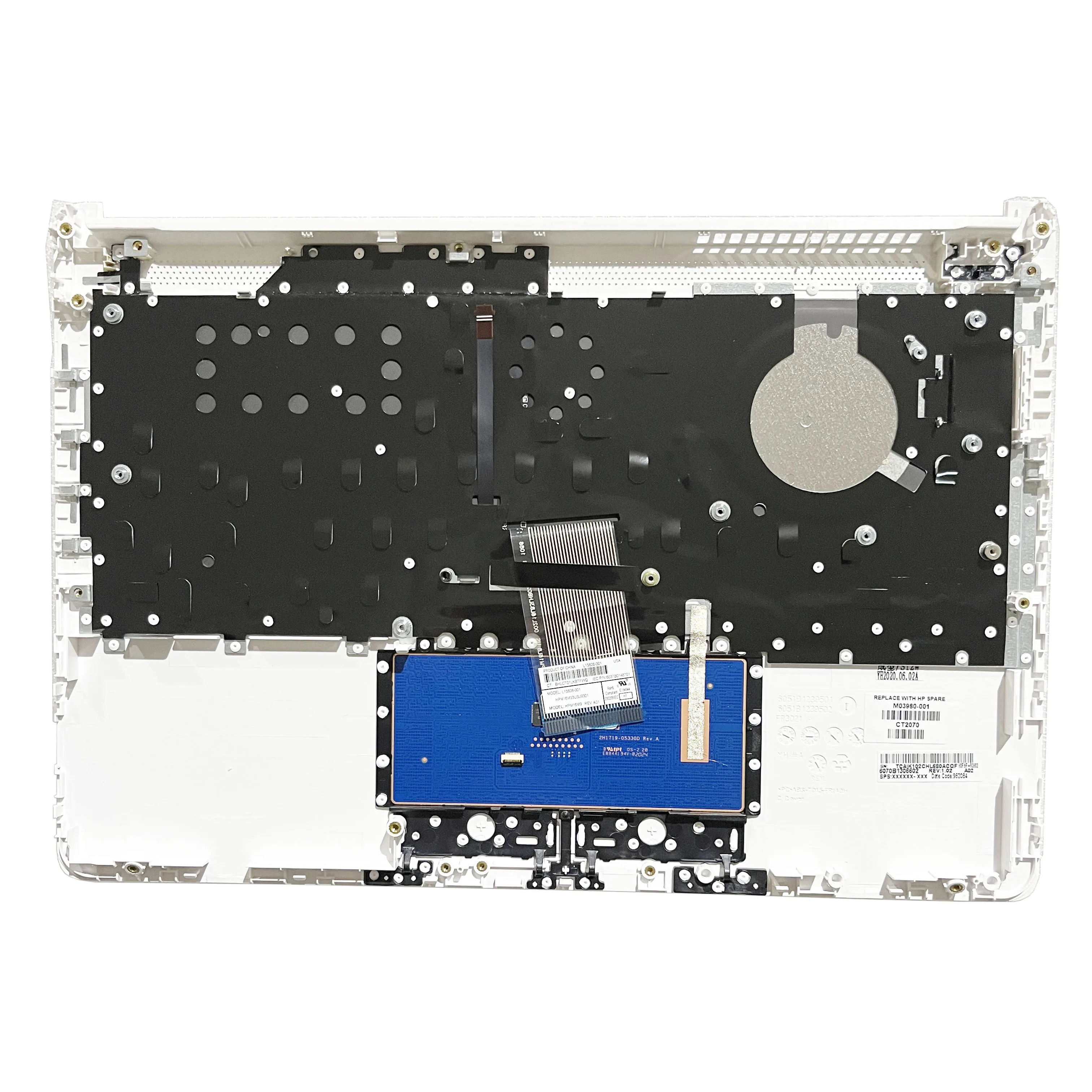 Nova Capa para hp 14-df 14-dk 14-cf Tpn-i130 340 g5 Laptop Palmrest Caixa Superior Superior Habitação us jp Teclado Touchpad L24818001 - Imagem 3