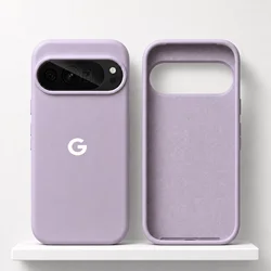 Soft Liquid Silicone Shockproof Protective Phone Case in Elegant Design for Google Pixel 8 (Light purple)