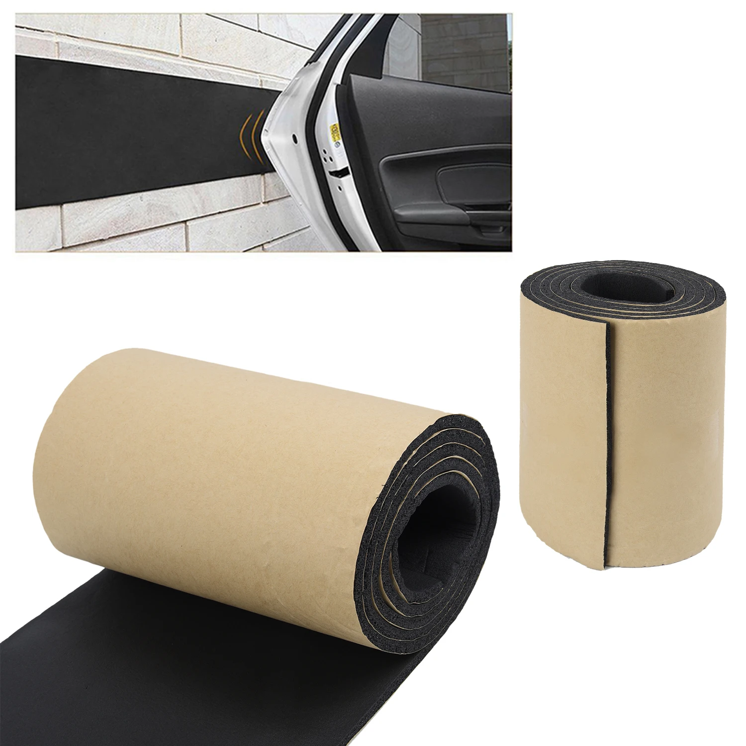 

Safety Car door protector Bumper Garage Parking Wall Strip Cover Scratch resistant Rubber Foam Moulding Durable