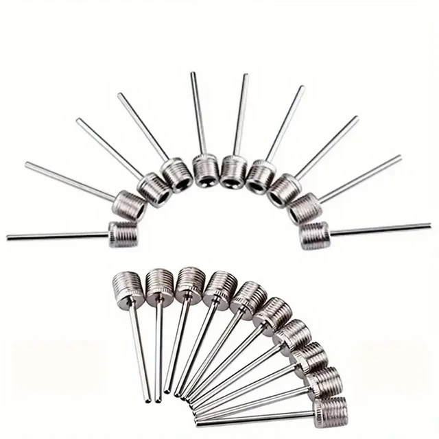 New Ball Air Needle Stainless Steel Pump Pin Basketball Inflating Needle For Football Soccer Inflatable Valve Adaptors Nozzle New Ball Air Needle Stainless Steel Pump Pin Basketball Inflating Needle For Football Soccer Inflatable Valve Adaptors Nozzle