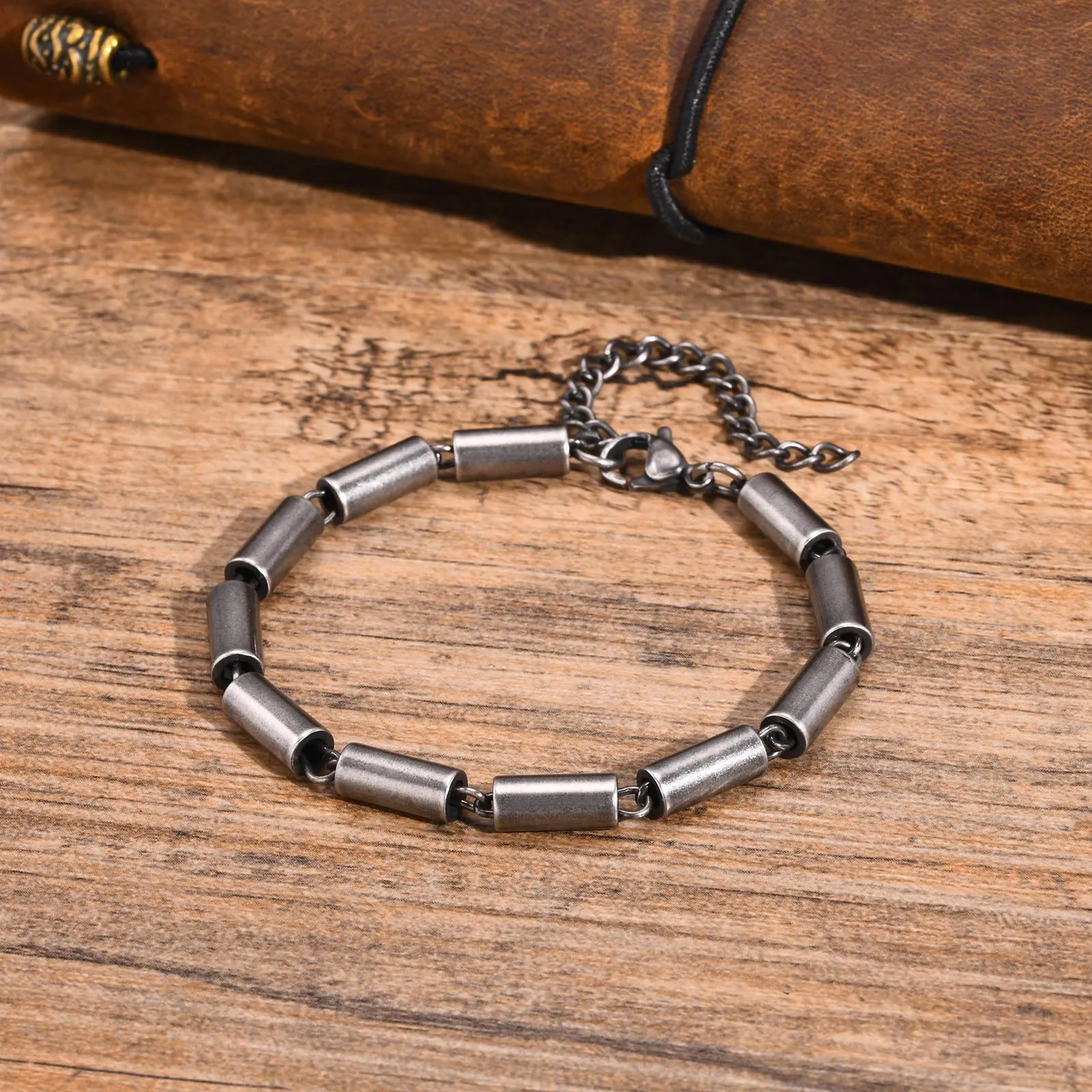 Stainless Steel Chain Charm Bracelet For Men