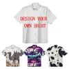 Design Your Own Shirt Customized Printed Men Short Sleeve Shirt Hawaiian Vacation Luxury Bamboo Joint Button Up Shirt Tops 1