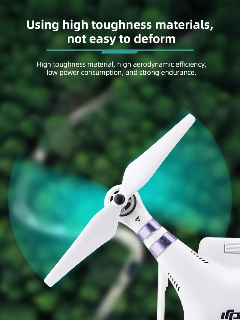 Eliche DJI Phantom 3 9450 Originali – 8 Pezzi, Autoserranti, Bianche, Nuove