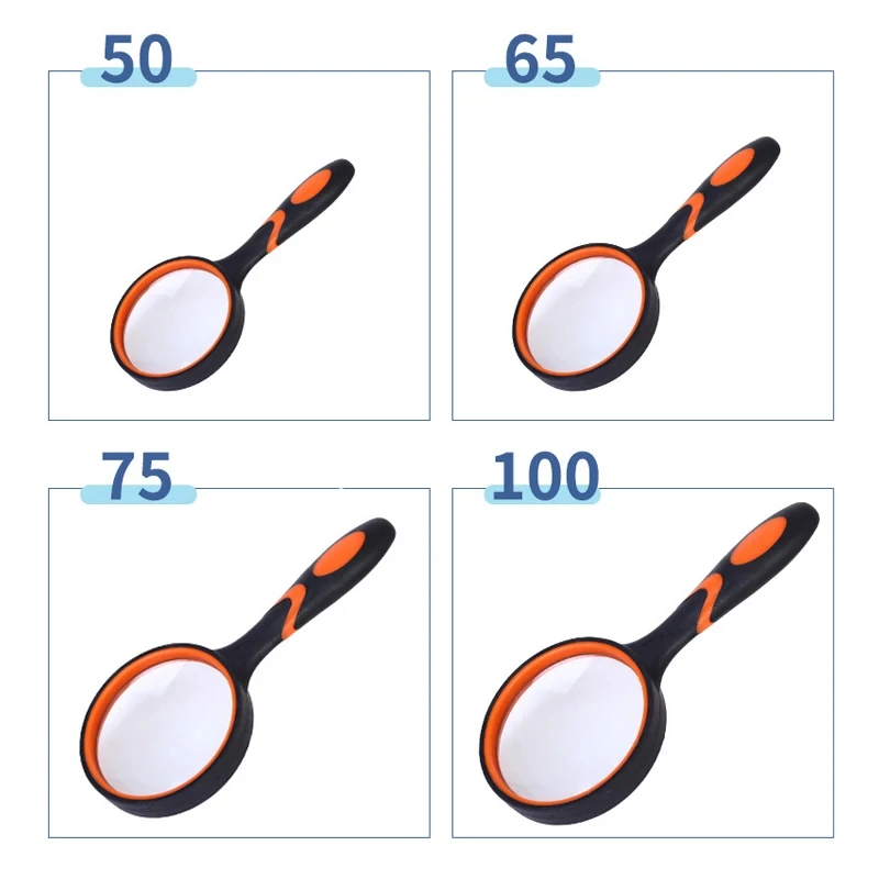 Magnifying Glass 6X 7X 8X 10X Magnifying Glass For Kids Seniors Handheld Reading Magnifier Magnifying Lens For Reading Science Nature Exploration