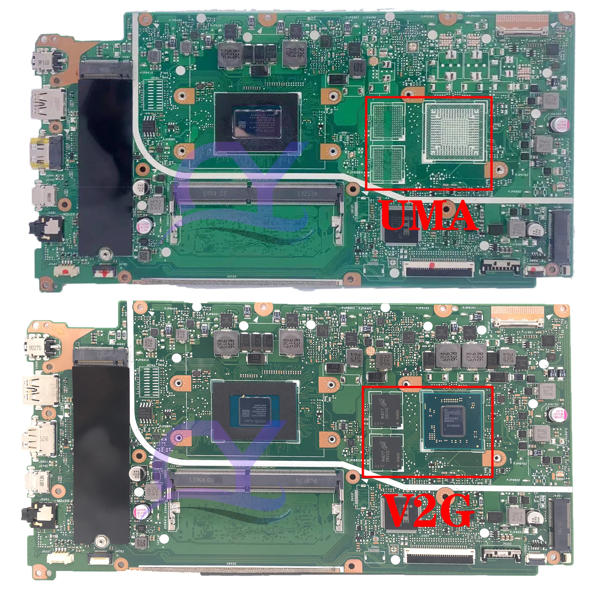ASUS X512DA 메인보드, X512DA, X512DK, X512D, X712DK, F512D, F512DA 노트북 마더보드, R3 R5 R7-3th, 4G-RAM, 100% 테스트 웰