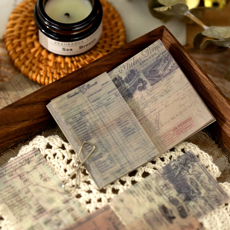Card Lover 50 Pcs Retro Material Paper Plant Journal Scrapbooking Deco Stickers Scrapbook Stationery