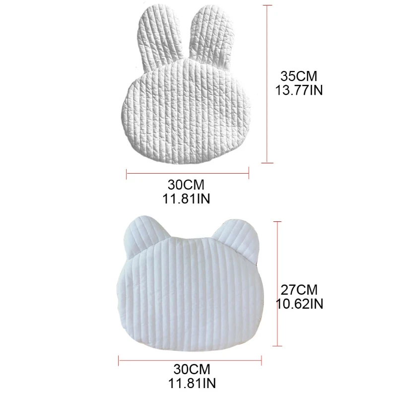 Bear Rabbit Baby Pillow Cotton Flat Pillow Breathable Newborn Infants for Head Support Cushion 6