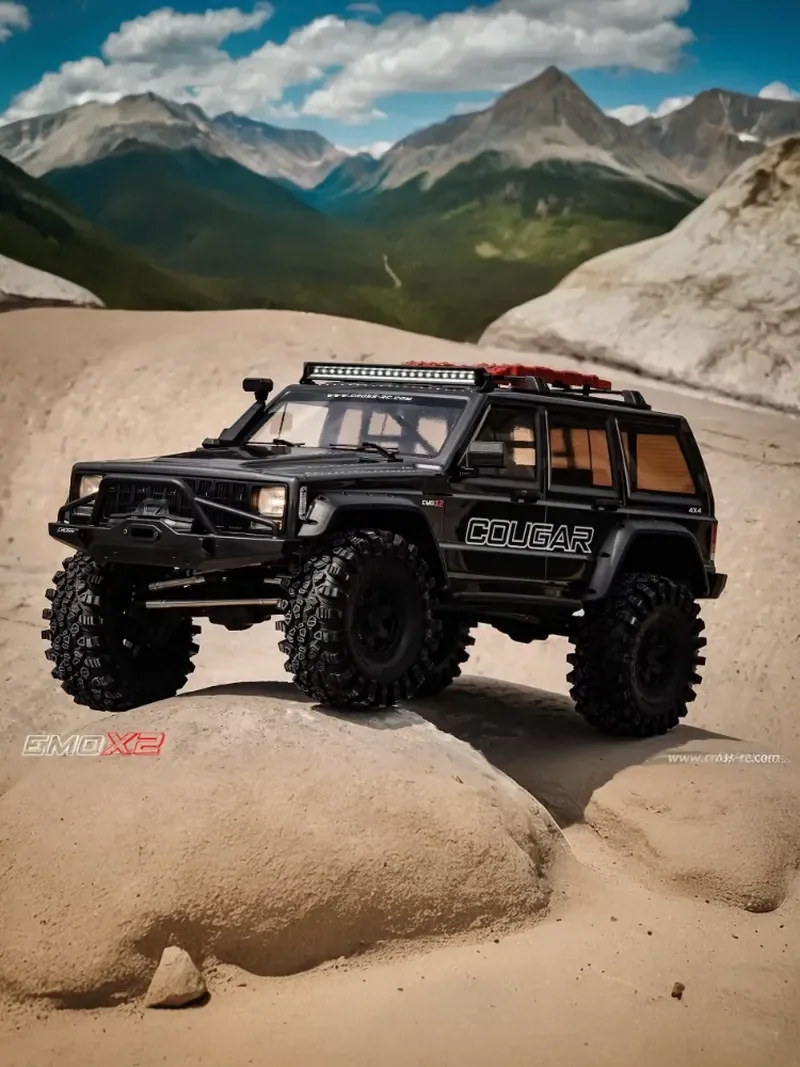 Crossrc1: 8new Remote Control Emo X2 Lion 1/8 Climbing Vehicle Off Road Rtr Differential Lock Dual Speed Door Bridge Wade Throat 4