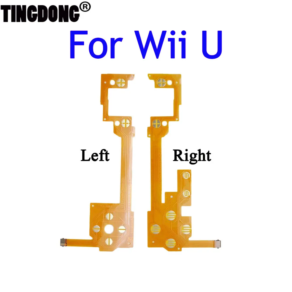 L R Conductive Film Flex Cable With Bracket – For Nintendo Wii U GamePad, White