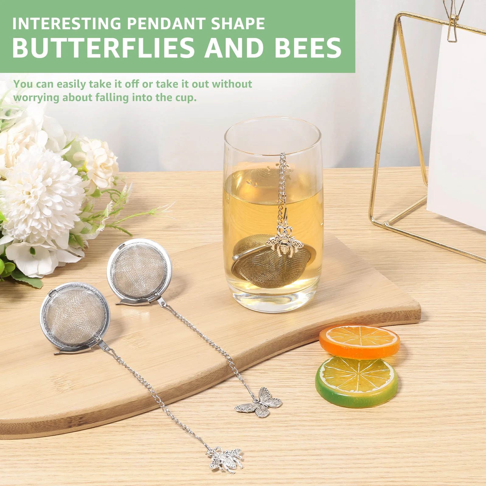 8Pcs Stainless Steel Tea Infuser Fine Mesh Tea Ball Reusable Strainer Filters for Teas, Loose Tea Infuser Strainer Filter