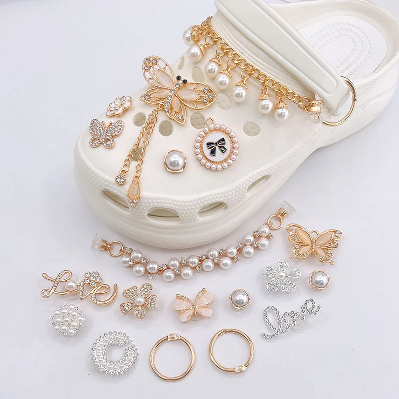 Fashion Elegant Shoes Charms For Croc Luxury Jewels Diy Croc