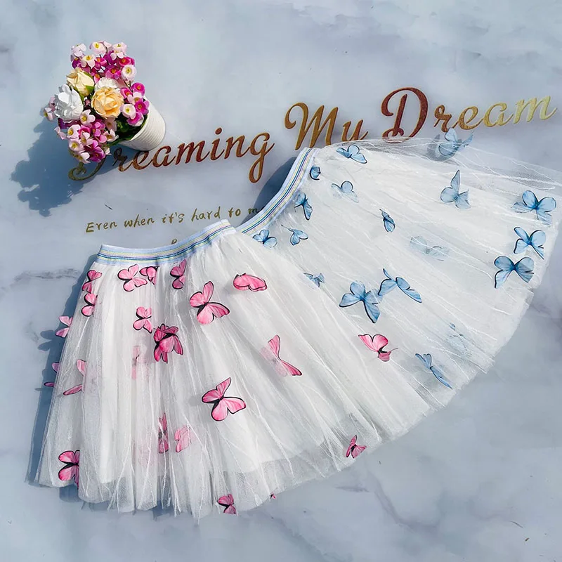 Girls Mesh Skirt Tutu Skirts Summer