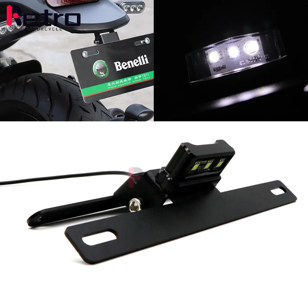 Porta Targa Led Light Per Benelli Leoncino 500 Leoncino Bj500 Accessori Moto Tail Tidy Fender Eliminator