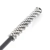 31CM Diamond Inlay Handle Glossy PU Leather Top Short Straight Whip Riding Crops Flogger Horse Training Dressage Whips ﻿ 4