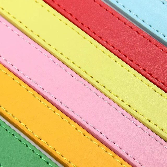 16 Colors Dog Leash Soild Color Leather Pet Walking Training Leads For Small Medium Dogs Cat In Collar And Harness 120cm 2