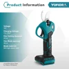 Yofidra 30mm Brushless Electric Pruning Shears LED Display Cordless Orchard Shrub Branch Electric Scissors For Makita 18VBattery 2