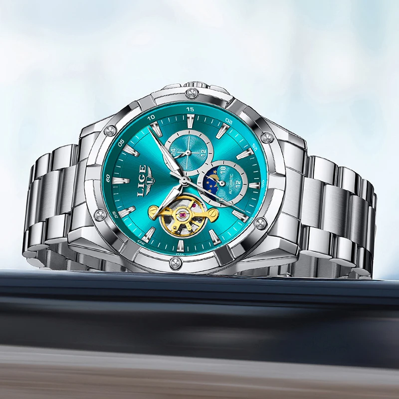 New Tourbillon Automatic Watches For Men Fashion Business Watch Men Luxury Sports Waterproof Men's Mechanical Wristwatch_voghion.com