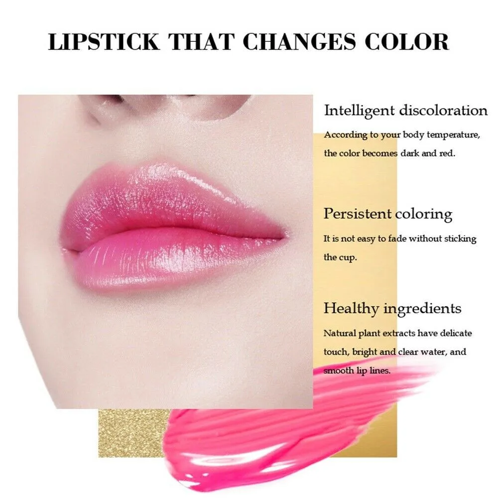 1 Pcs Aloe Vera Magie Lippenbalsem Kleur Veranderen Natuurlijke Vocht Lippenstift Temperatuur Voedzaam Veilige Ingrediënten Care Make Lippen