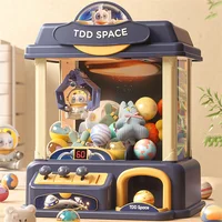 Cartoon Claw Machine Toy Kids Automatic Coin Operated Play Game Arcade Crane Mini Doll Machines Toys Children Birthday Gifts 2