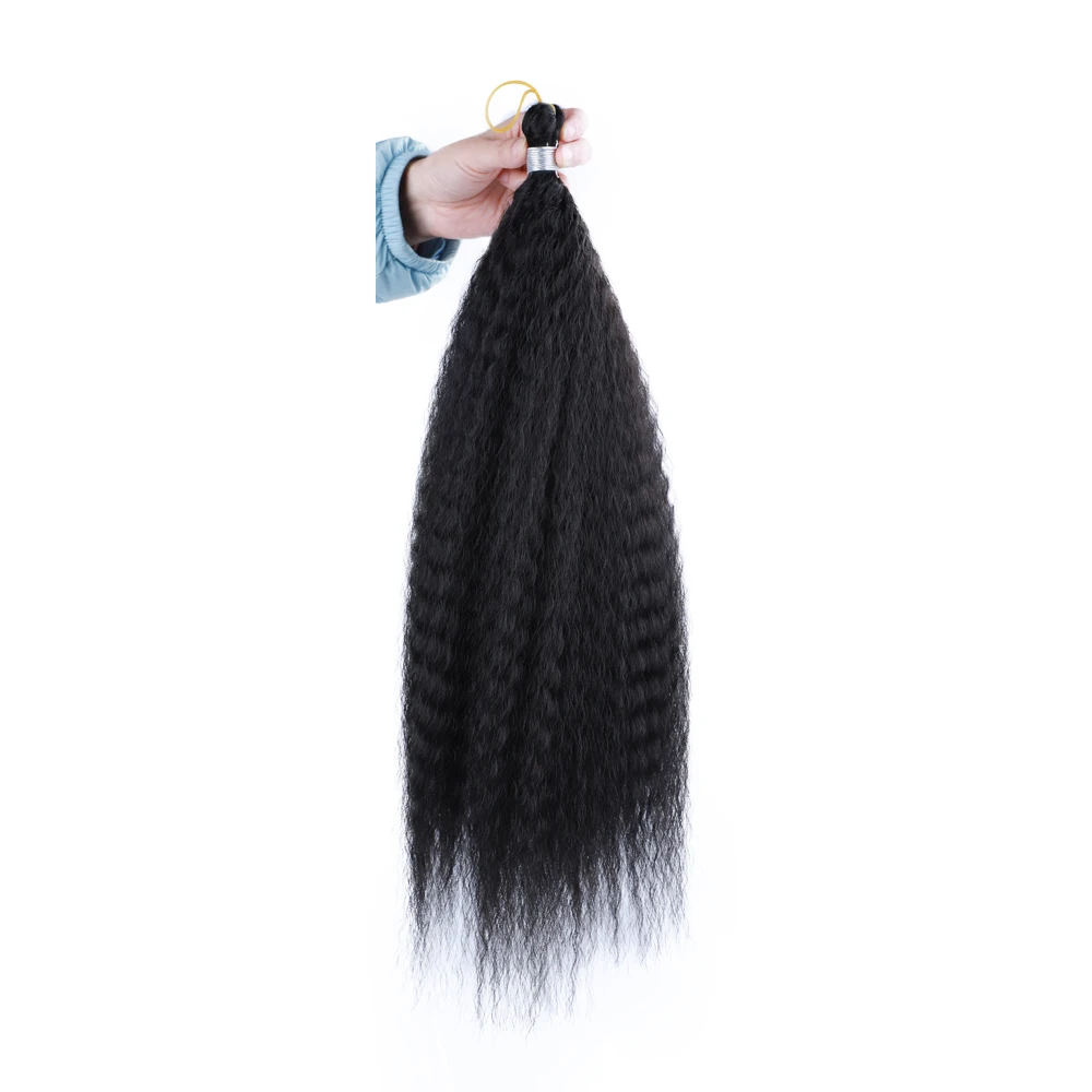 Capelli sintetici all'uncinetto trecce Afro crespi ricci all'uncinetto per le donne estensioni dei capelli finti ricci estensioni dei capelli intrecciati sintetici