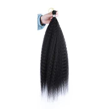 Capelli sintetici all'uncinetto Trecce afro crespi ricci all'uncinetto per le donne Estensioni dei capelli ricci finti Estensioni dei capelli intrecciati sintetici