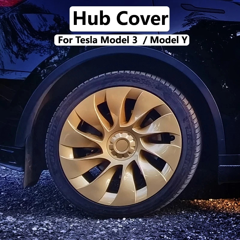 Hub Cap Gold For Tesla Model 18-Inch Model Y 19inch/20inch Car Replacement  Wheel Cap Automobile Hubcap Full Cover Accessories AliExpress