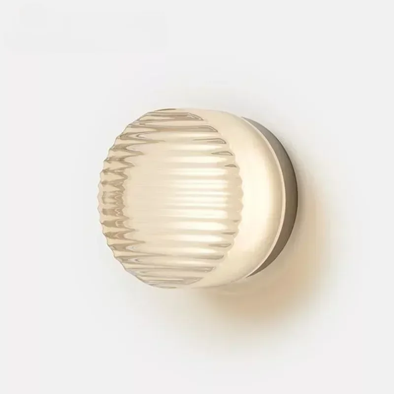 Modern Round Wall Lamp LED Glass Wall Light Sconce Living Room Aisel Corridor Bedroom Bathroom Home Decoration Indoor Lighting led wall lamp wall sconces light wall lamp