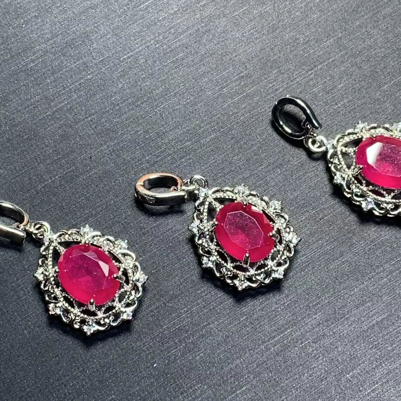 OVAL Natural RUBY Pendant Necklace Fine Jewelry Handmade Stones Wholesale Healing Energy Gift Lucky Jewelry