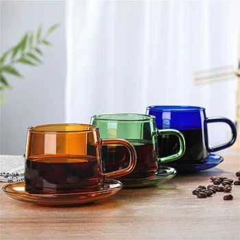 Colored Glass Coffee Mug 1